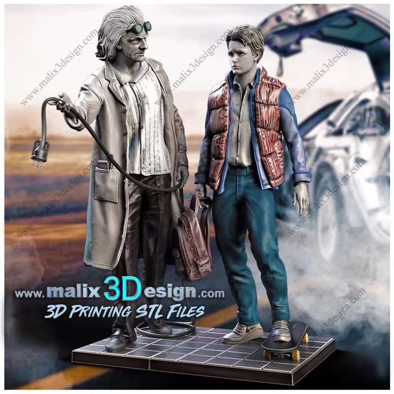 MODX Modell Kit Arzt und Junge, Fantasy, 1/24, Harz, Grau - Bild 3