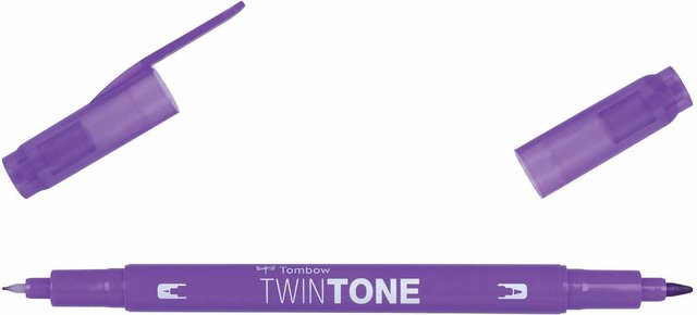 Tombow TwinTone Fasermaler in Violett mit feiner Spitze - Bild 1