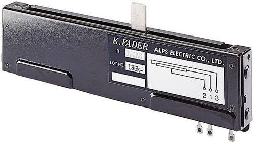 ALPS Studio-Fader 192494 Mono 10kOhm Linear Schwarz 0.5W - Bild 1
