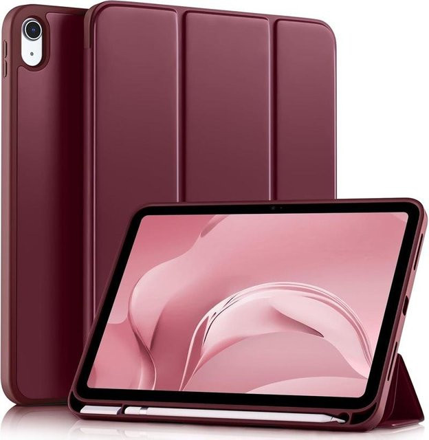 Apple iPad Pro 11 Zoll Schutzhülle mit Stifthalter in Bordeaux Rot - Bild 1