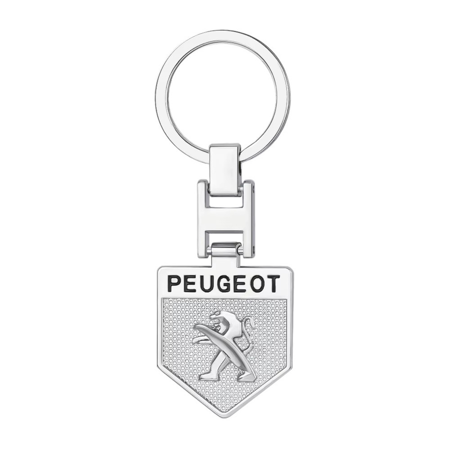Schlüsselanhänger Peugeot, Metall/Leder, Unisex - Bild 2