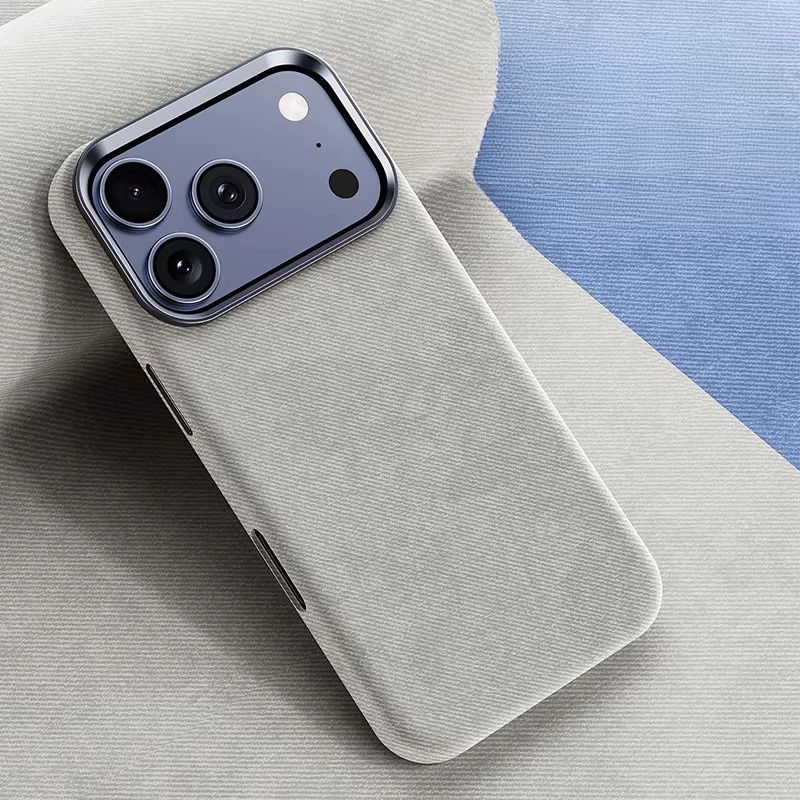 Business Sle Skin Feel Flanell-Magnet-Telefonhülle für Apple iPhone Air 17 Pro Max und iPhone 17 Pro in Orange mit Anti-Drop-Schutz und kabellosem Laden - Bild 2