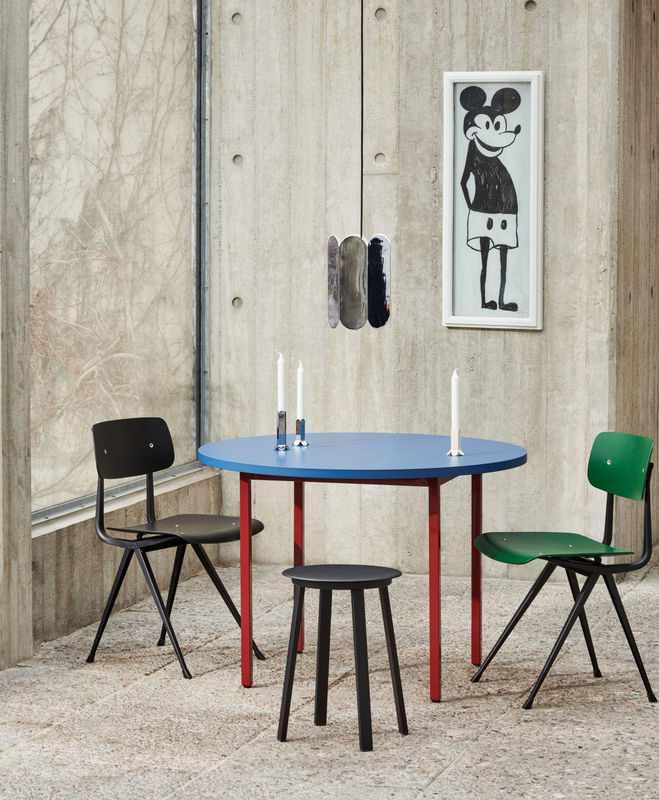 HAY Two Colour Rundtisch aus Valchromat in Blau - Bild 3