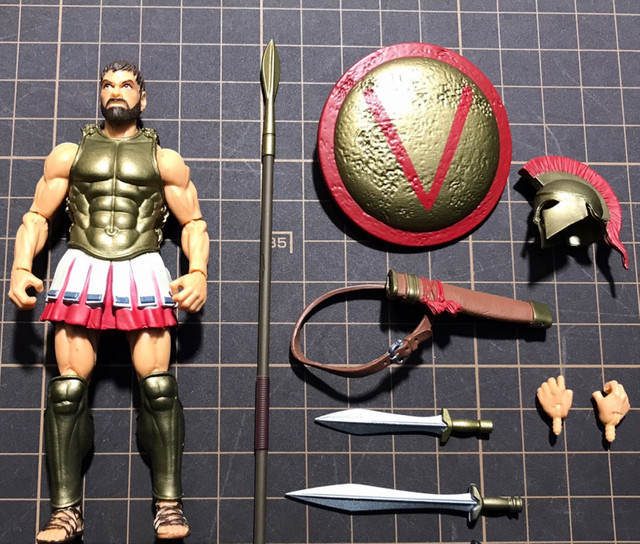 Vitruvian H.A.C.K.S. Leonidas, Actionfigur, 1/18, 4 Zoll, Ritter - Bild 1
