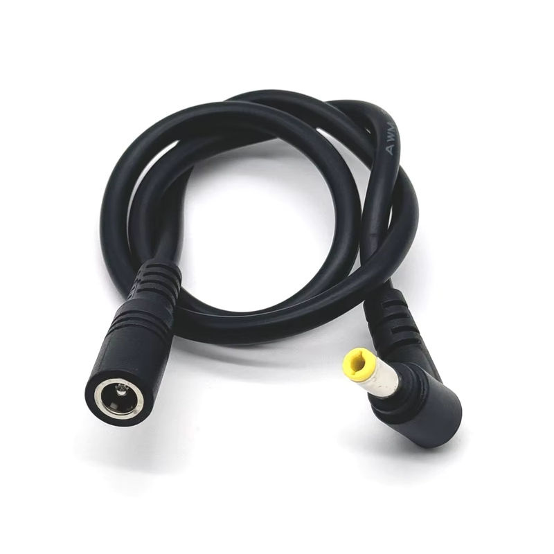LAJQTAO DC-Stromkabel mit Stecker und Buchse, 18AWG, 5,5 x 2,5 mm, Schwarz, 10A Hochstrom-Netzstecker Anschluss für Ladegeräte - Bild 5