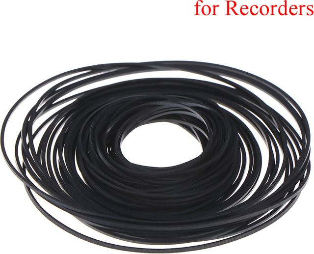 Set aus Kassettenband-Riemen in Schwarz für Rekorder, CD-ROM- und Videogeräte - Bild 1