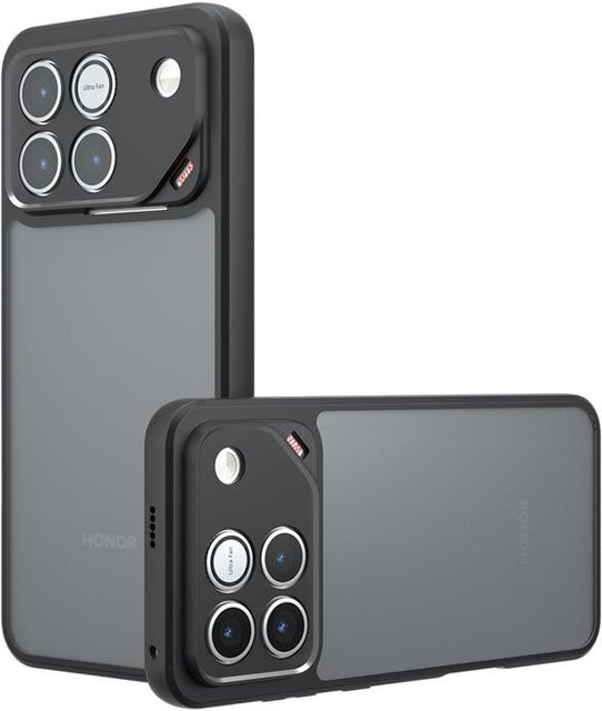 Stoßfeste Honor Win RT Hülle aus mattem PC und TPU in Transparent/Grau mit Anti-Fingerabdruck-Beschichtung - Bild 1