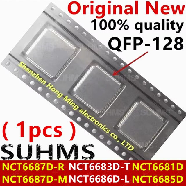 SUHMS QFP-128 Mikrocontroller NCT6681D NCT6685D NCT6683D-T NCT6686D-L NCT6687D-R NCT6687D-M in Grau - Bild 1