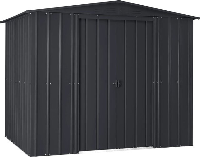 Globel Gartenmanager Dream 86 Metall-Gerätehaus mit Satteldach in Anthrazit, B/H/T: 245 x 198 x 185 cm - Bild 1