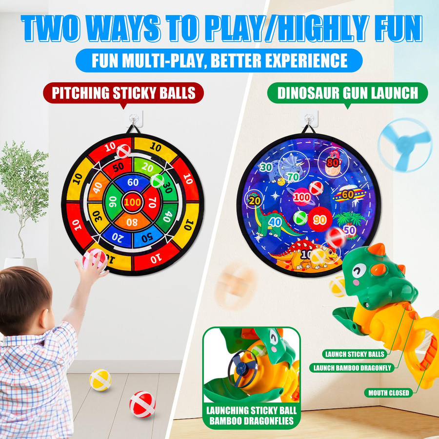 Yiran Toy Mit klebrigem Ball & Dartscheibe Spielzeug Set, Bunt / Mehrfarbig, 7-12 Jahre - Bild 5