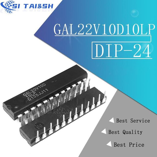 Si Tai&SH GAL22V10D-10LP DIP24 integrierter Schaltkreis in Schwarz - Bild 1