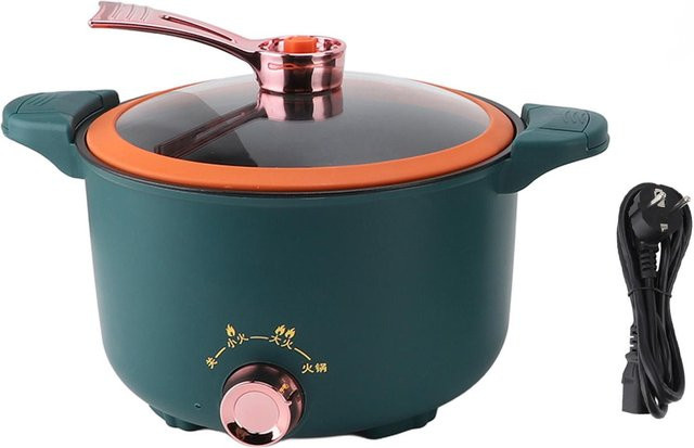 Multifunktionaler Mikro-Dampfkochtopf von OutsideWorld mit 600W Leistung, 3L Kapazität und Antihaftbeschichtung in Grau - Bild 1