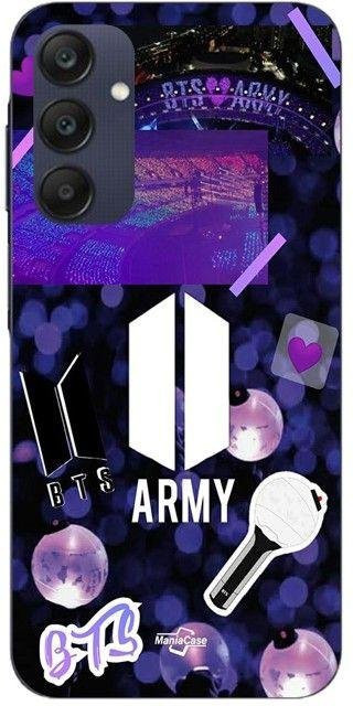 Samsung Galaxy A25 Hülle mit BTS Army Logo in Purple - Bild 1