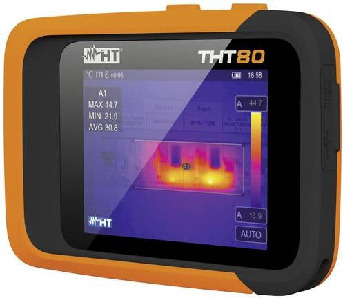 HT Instruments THT80 Wärmebildkamera in Orange mit integrierter Digitalkamera, WiFi und Touchscreen für Messbereiche von -20 bis +550°C (25Hz) - Bild 1