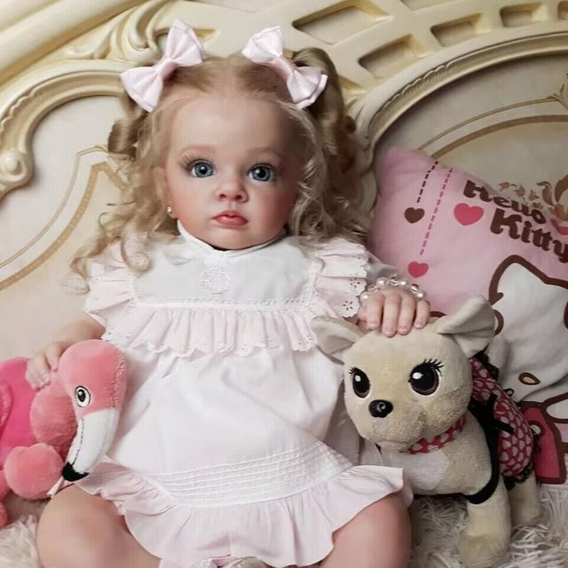 NPK Reborn-Babypuppe, Mädchen, Silikon, 23-Zoll - Bild 1