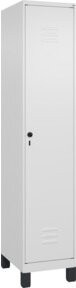 C+P Spind Classic PLUS Garderobenschrank mit 1 Abteil und Füßen, Farbe: Anthrazit, H x B x T: 195 x 40 x 50 cm - Bild 1