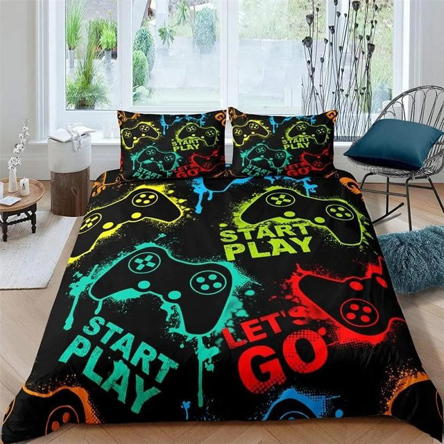 Bettwäsche Set Monika Chen Wikinger Wolf Keltisches Symbol Schwarz B/T: 200 x 200 cm - Bild 1