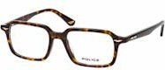 Police VPLU 61 Korrektionsbrille, Quadratisch, Vollrand, Braun, Herren - Bild 1