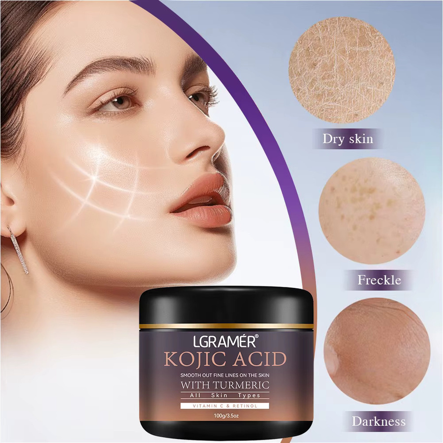 LGRAMER Gesichtscreme mit Kojisäure, Vitamin C & Kurkuma, Unisex - Bild 5