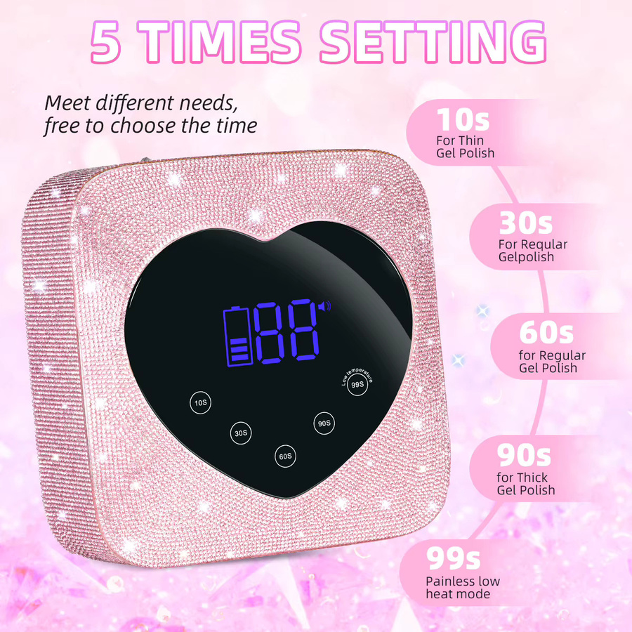 DianaBeauty UV-LED-Nagellampe, 30 LEDs, kabellos, Touchscreen - Bild 2