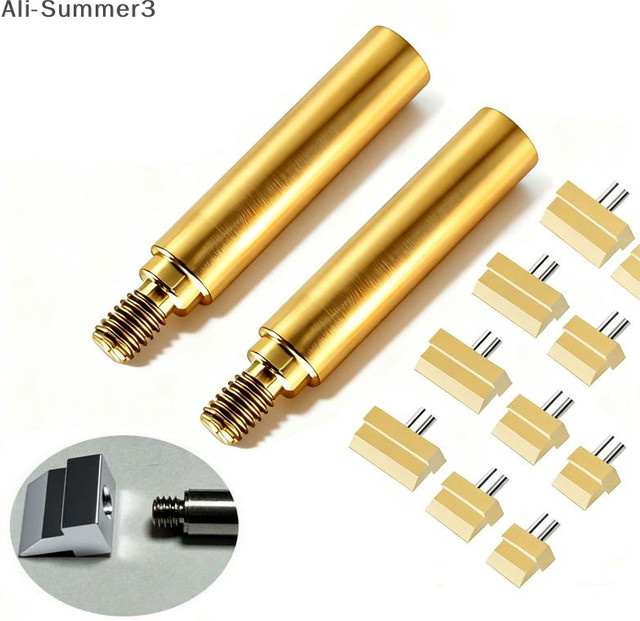 Spatenförmige Lötkolbenspitze in Gold, Breite: 10,5–40 mm, passend für Lötkolben-Schweißwerkzeuge der Serien 936, 937, 8898, 8586 und 888D - Bild 1