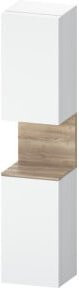 Duravit Hochschrank Qatego in Weiß Matt mit LED-Beleuchtung und Glastüren, B/T/H: 40 x 36 x 176 cm - Bild 1