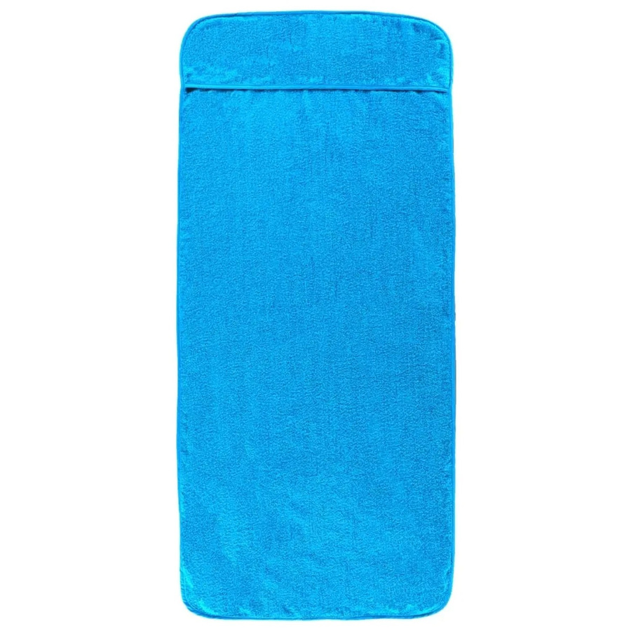 vidaXL Strandtücher 2er-Set in Türkis, sandfreies Material aus Baumwolle und Polyester, B/H: 60 x 135 cm - Bild 2