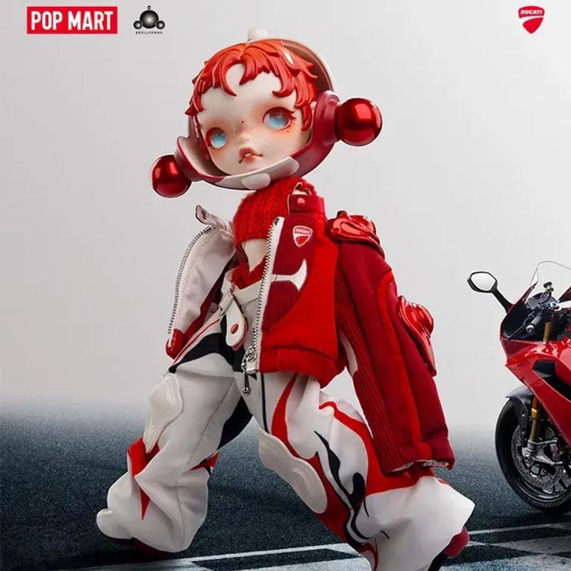 POP MART SKULLPANDA x DUCATI 1/6 Blindbox Mystery Box Actionfigur in Rot - Bild 3