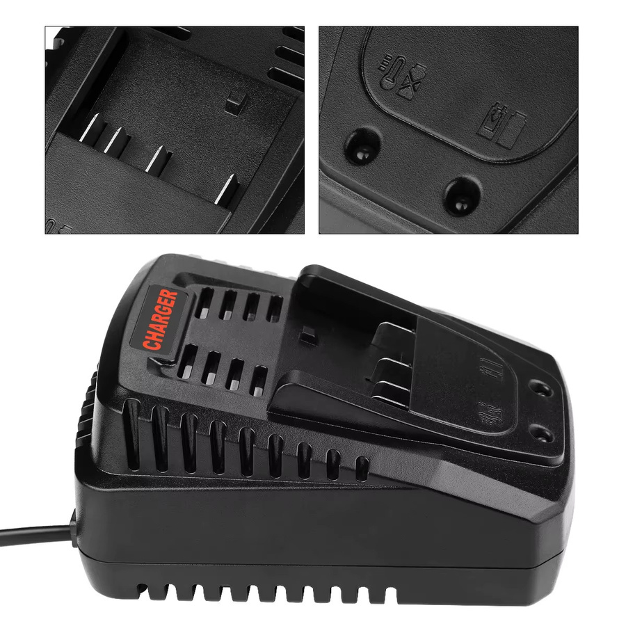 Schnelles Li-Ion Batterie Ladegerät für Bosch 14,4 V und 18 V Akkus, kompatibel mit BAT609, BAT609G, BAT618, BAT618G, AL1860CV, AL1814CV und AL1820CV, Schwarz - Bild 6