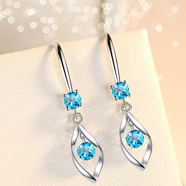 Ohrringe 925 Silber, Zirkon, Damen - Bild 1