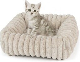 Wallace & Jones Katzenbett MARY sand mit erhöhtem Rand - Bild 1
