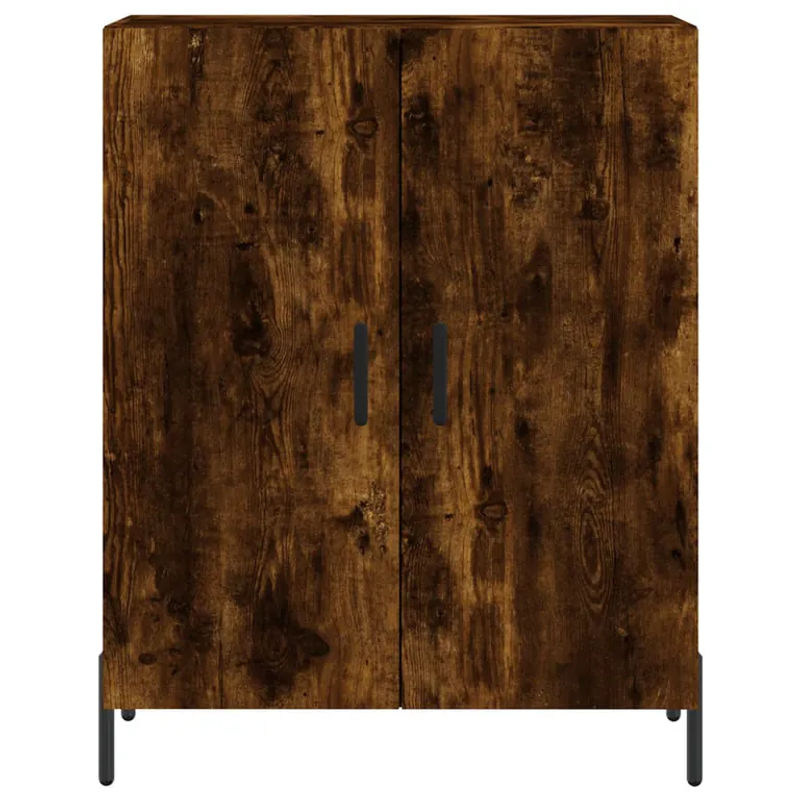 Vidaxl Schrank in Geräuchertem Eichen-Design mit Scharniertüren, Farbe: Braun, B/T/H: 69,5 x 34 x 90 cm - Bild 5