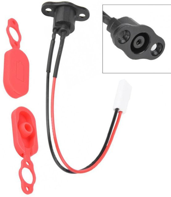 Wasserdichte Silikon-Abdeckung für die Ladebuchse von M365 und PRO Elektrischen Rollern in Rot - Bild 1