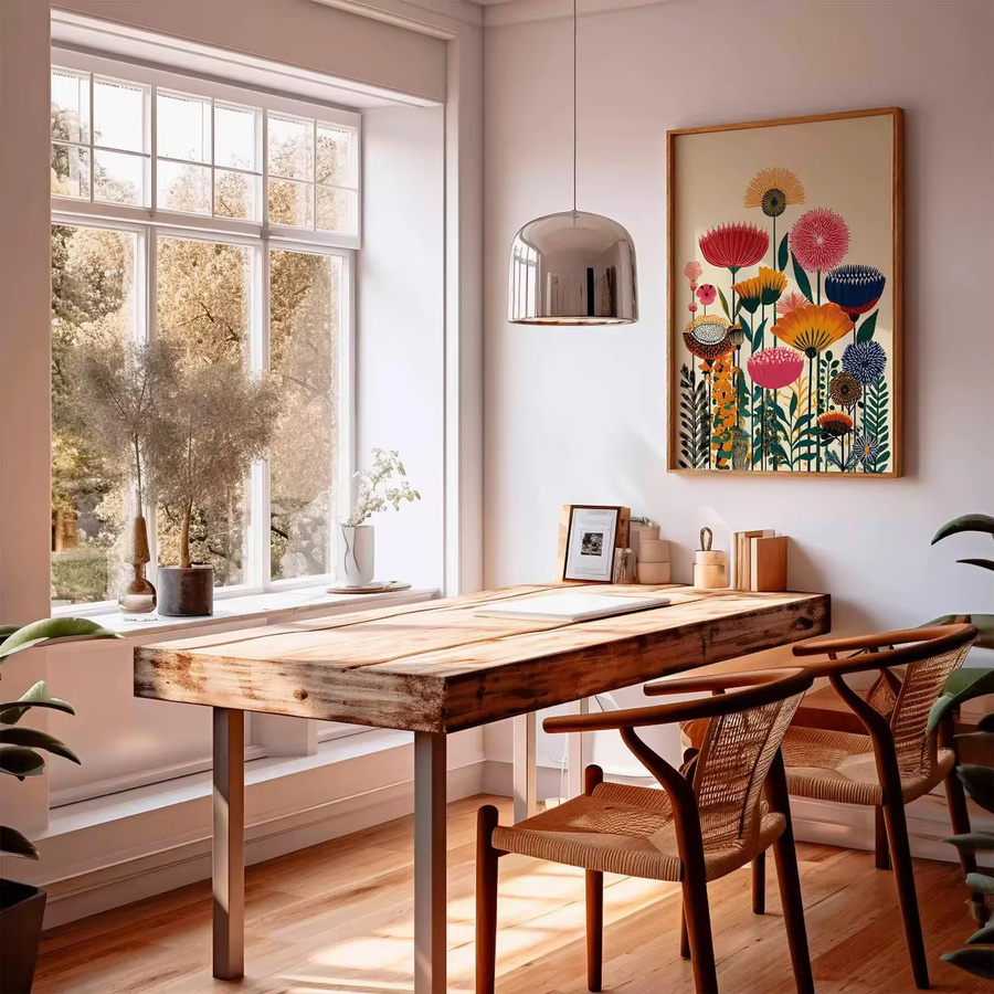 Modernes botanisches Blumenposter von SHENCHEN in Mehrfarbig als rechteckiger Wandkunstdruck aus Papier - Bild 2