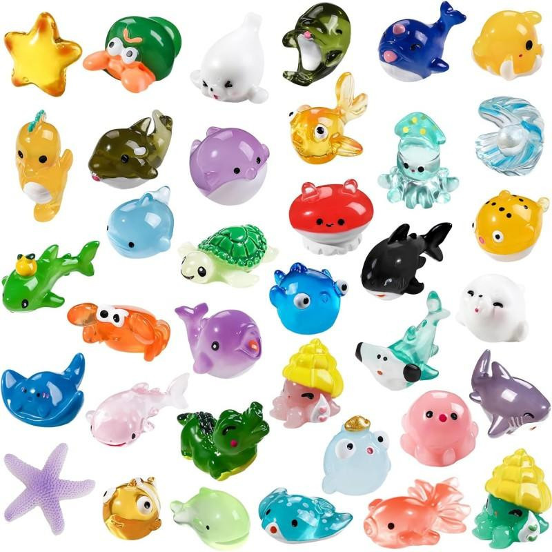 Linyi toy Ozean Tiere Meeresfrüchte Harz Set Bunt / Mehrfarbig - Bild 5