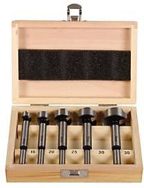 Projahn Forstnerbohrer ECO 5-teiliges Set in Silber, Durchmesser: 15 mm, 20 mm, 25 mm, 30 mm, 35 mm, Schaftdurchmesser: 8 mm und 10 mm, Gesamtlänge: 120 mm - Bild 1