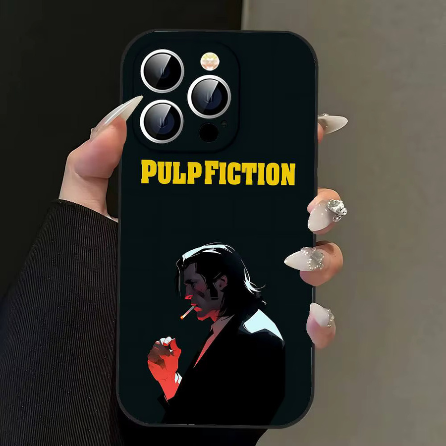 Handyhülle Klassische Film P-Pulp F-Fiction in Schwarz passend für iPhone 17, 16, 15, 14, 13, 11 Pro Max, Plus, X, XR, XS Max und Mini - Bild 4