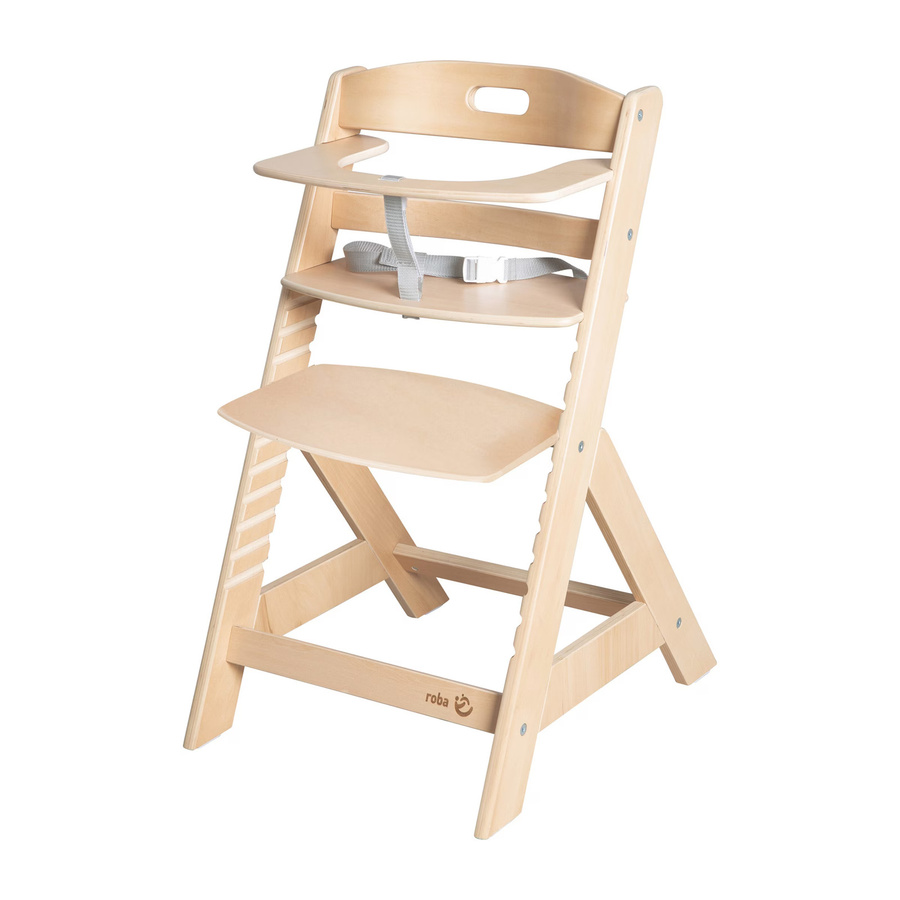 Roba Hochstuhl Liv Up in Beige aus Holz mit Höhenverstellung - Bild 2