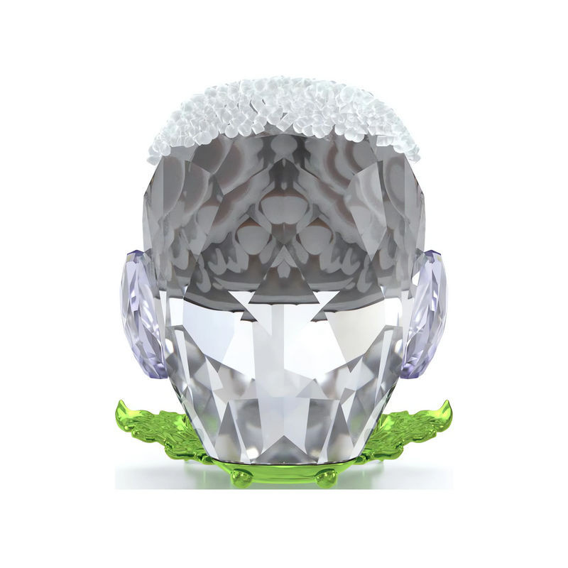 Swarovski Kristallfigur Baby Eule in Weiß und Transparent als Dekoration aus Glas und Metall - Bild 1
