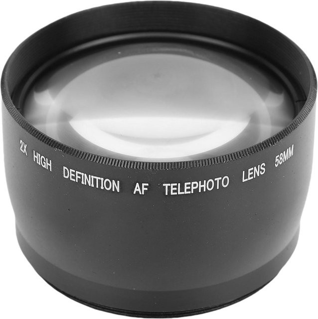 Shoemst 2.0x Telekonverter Extender aus Aluminium mit optischem Glas für spiegellose Kameras, Grau - Bild 1