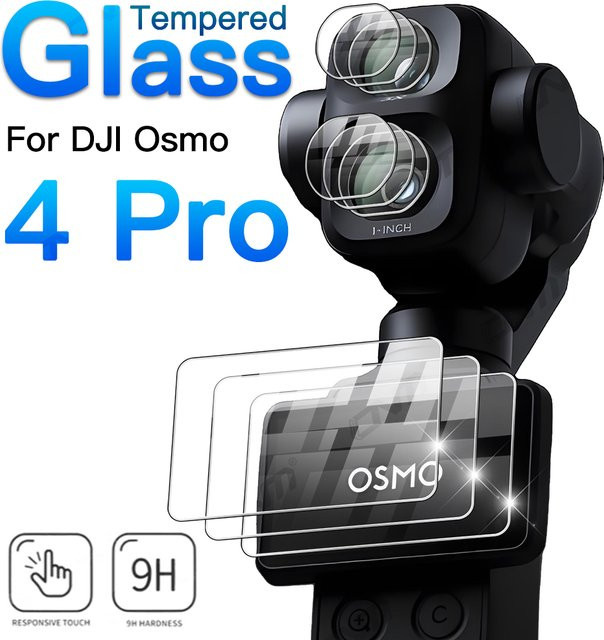 DJI Osmo Pocket 4 Pro Displayschutzfilm aus 9H gehärtetem Glas, transparentes Kameraobjektiv-Schutzglas für DJI Pocket 4P Zubehör - Bild 1