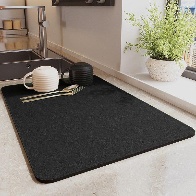 Rutschfeste und saugfähige Abtropfmatte für Kaffeemaschinen und Küchenarbeitsplatten, B/B: 40 x 60 cm - Bild 3