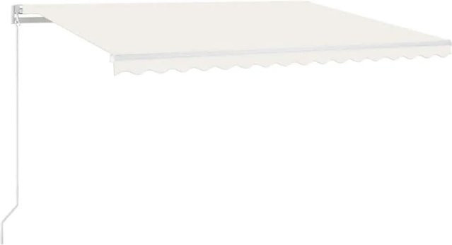 vidaXL Automatische Markise aus Aluminium und Polyestergewebe in Creme B: 450 cm, T: 300 cm - Bild 1
