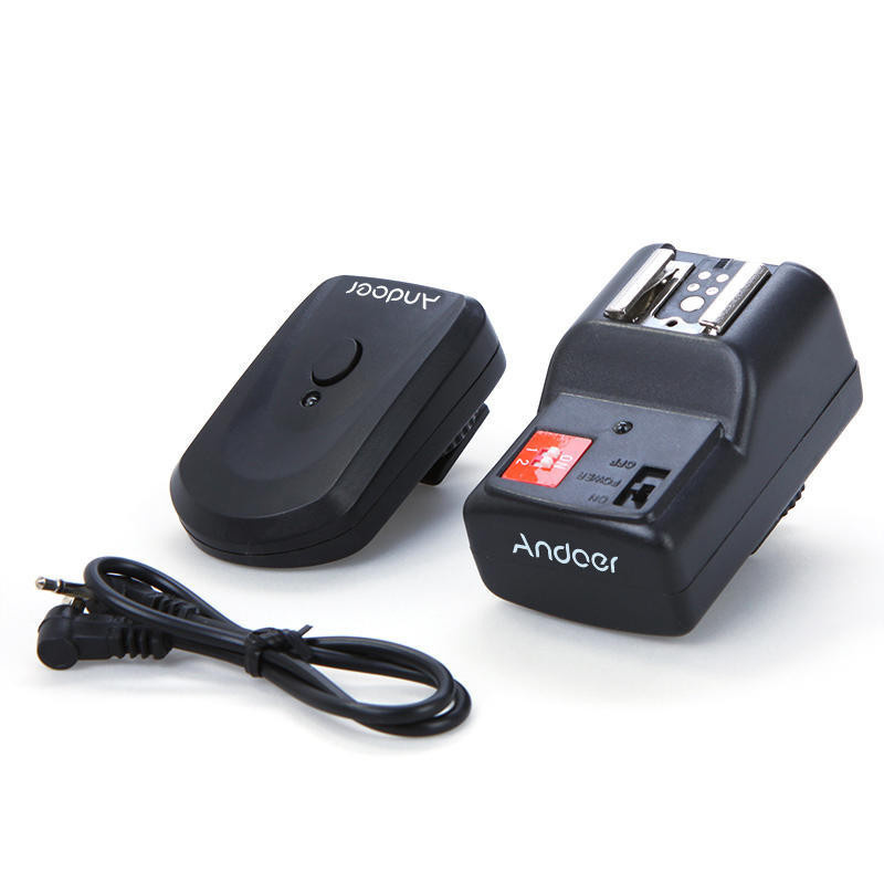 Andoer Wireless Remote Speedlite Blitzauslöser mit 4 Kanälen in Schwarz für Canon und Nikon - Bild 4