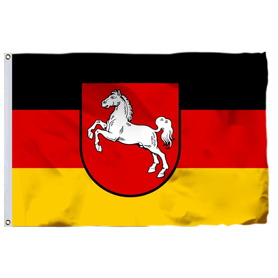 Deutsche Flagge als rechteckige Textilflagge zum Aufhängen - Bild 3