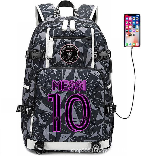 3-teiliges Schulrucksack-Set in Schwarz aus Oxford-Stoff mit großem Fassungsvermögen von 36-55L inklusive Federmäppchen und Schultergurt - Bild 1