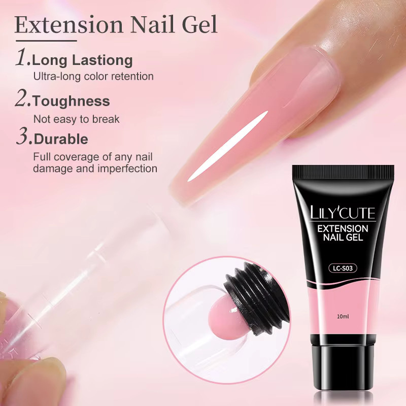 LILYCUTE Nagellack Gold Glitter, 10 ml, Glänzend - Bild 3