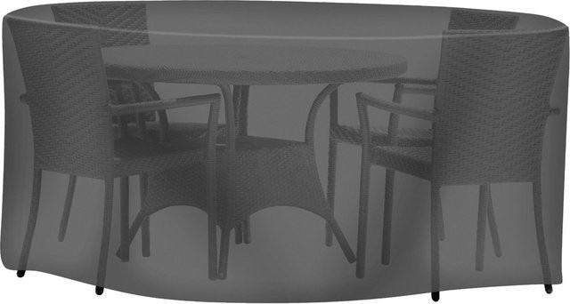 Tepro Universal Abdeckhaube für runde Sitzgruppen, Schwarz - Bild 1