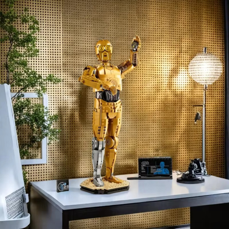 GSF Star Wars C-3PO Modularer Roboter, Bausteine, 1138 Teile, Gold/Silber - Bild 2