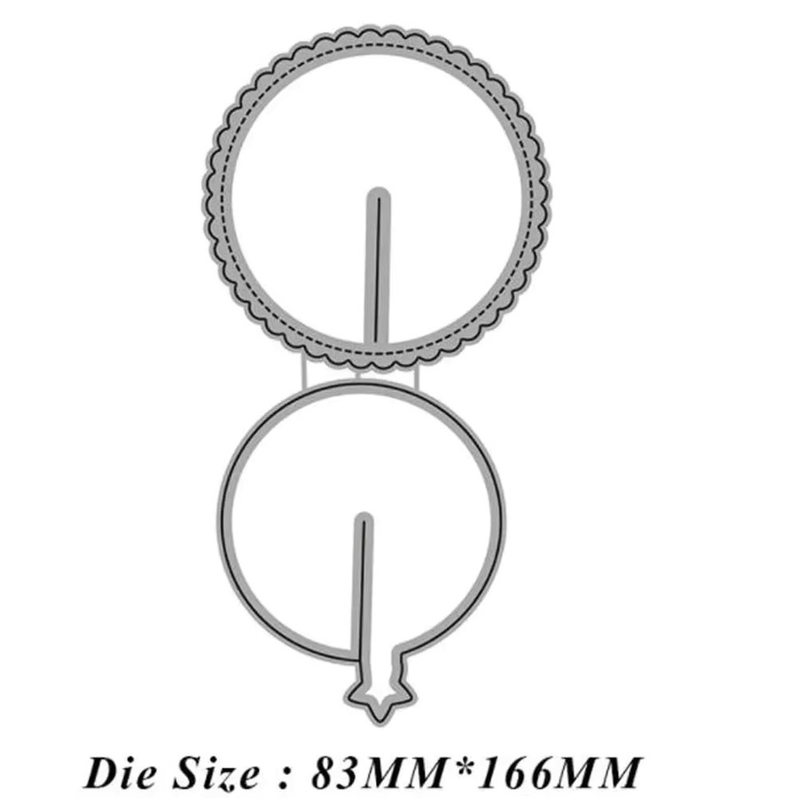 Silberne Metall-Stanzformen mit Gleitrad für DIY Scrapbooking, Fotoalben und Papierkarten-Bastelarbeiten - Bild 2